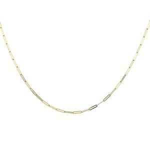 10K Yellow Gold 1.7MM Paperclip 20 Inch Chain